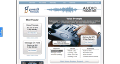 Desktop Screenshot of press8.audioproductionstore.com