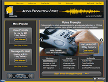 Tablet Screenshot of holdcom.audioproductionstore.com