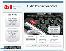 Tablet Screenshot of 8x8.audioproductionstore.com